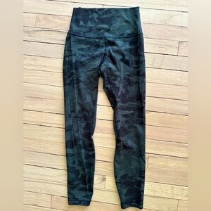 Lululemon green camo align leggings